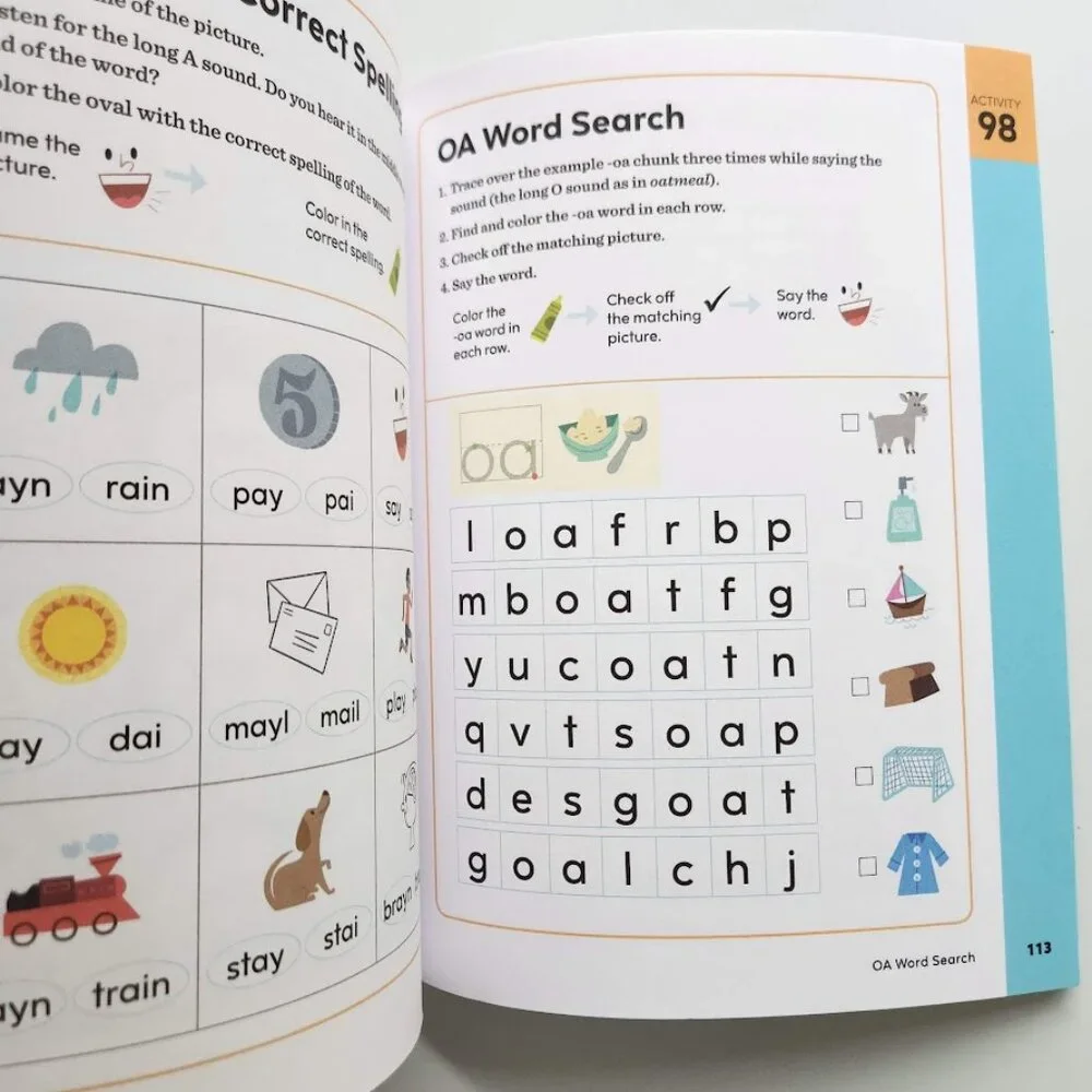 NEW Learn to Read for Kids with Dyslexia Activity Book Workbook 101 Games and Ac